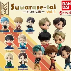 BANDAI BTS TinyTAN Suwarasetai vol.1 All 7 Types Set Capsule Figure JAPAN ZA-174