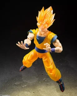 BANDAI S.H.Figuarts Dragon Ball Z Super Saiyan Son Goku Z Fighters Action Figure