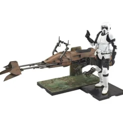 BANDAI Star Wars Return of the Jedi Scout Trooper & Speeder Bike Model Kit JAPAN