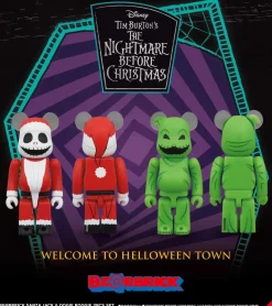 BE@RBRICK Nightmare Before Christmas Santa Jack&Oogie Boogie 2PCS Action Figure