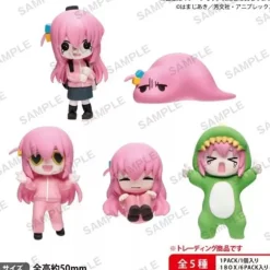 BOCCHI THE ROCK! Lots of Bocchi-chan All 5 type Figure set JAPAN OFFICIAL