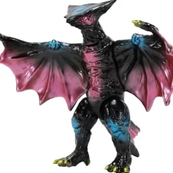 CCP Middle Size Series Gamera 4th Gyaos Retro Black Ver. Soft Vinyl Figure JAPAN