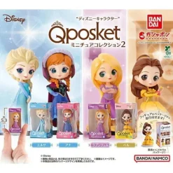 Disney Character Q posket Miniature Collection 2 Figure Complete Set Capsule Toy