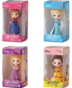 Disney Character Q posket Miniature Collection 2 Figure Complete Set Capsule Toy