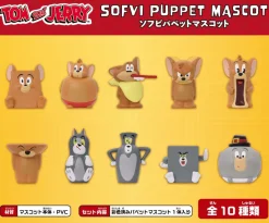 Ensky Tom and Jerry Soft Vinyl Puppet Mascot 10Pack BOX Figure JAPAN OFFICIAL