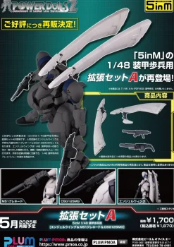 Expansion Set A Armored Infantry Angel Wing&M51 Grenade&DSG12SMG 1/48 Model Kit