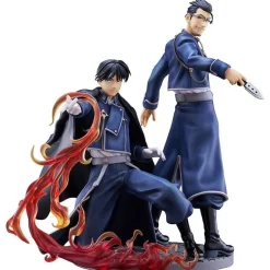 Fullmetal Alchemist Roy Mustang & Maes Hughes Figure JAPAN OFFICIAL