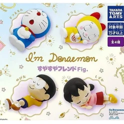 I'm Doraemon I'm Doraemon Sleeping Friend Fig. Set of 4 Gacha Capsule Toy JAPAN