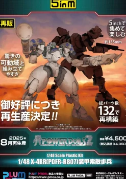 5inch Mechanism POWERDoLLS2 X-4RR PDFR-R807 Armored Searching Infantry Model Kit