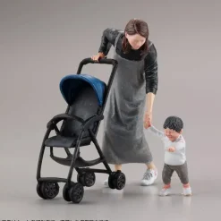 Kaiyodo ARTPLA Tourist and Giraffe Set Unpainted Unassembled Model Kit JAPAN