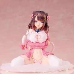 Katto Illustration Ribbon Hairpin Chan Nekorindou Illustration Figure JAPAN