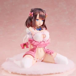 Katto Illustration Ribbon Hairpin Chan Nekorindou Illustration Figure JAPAN