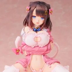 Katto Illustration Ribbon Hairpin Chan Nekorindou Illustration Figure JAPAN