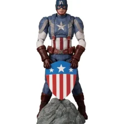 Medicom Toy MAFEX No.220 Captain America Classic Suit ver. Action Figure JAPAN