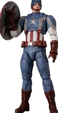 Medicom Toy MAFEX No.220 Captain America Classic Suit ver. Action Figure JAPAN