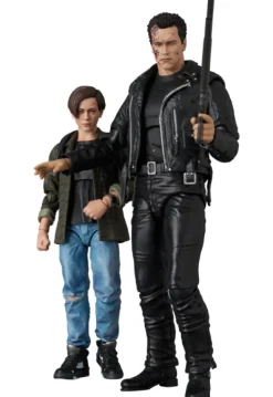 Medicom Toy MAFEX Terminator 2 T-800 T2 Ver. & John Connor Action Figure JAPAN
