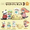 mofusand x Sanrio Characters Narikiri Figure 3 Complete Set Capsule Toy JAPAN