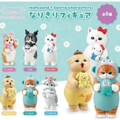 Mofusand x Sanrio Characters Narikiri Figure Complete Set Capsule Toy JAPAN