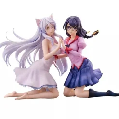 Nekomonogatari Tsubasa Hanekawa Set of 2 Figure JAPAN OFFICIAL