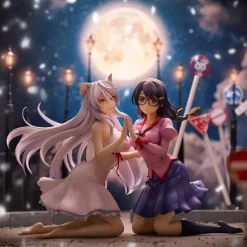 Nekomonogatari Tsubasa Hanekawa Set of 2 Figure JAPAN OFFICIAL