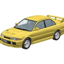 RakuPla Snap Car CE9A Lancer GSR Evolution III 1995 Dandelion Yellow Model Kit