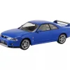 RakuPla Snap Kit Nissan R33 Skyline GT-R Blue No.21-BE Model Kit