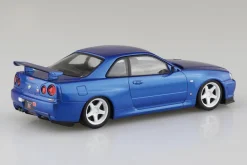 RakuPla Snap Kit No.12CU-BB Nissan R34 Skyline GT-R Bayside Blue Model Kit JAPAN