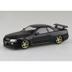 RakuPla Snap Kit No.12CU-BP Nissan R34 Skyline GT-R Black Pearl Model Kit JAPAN