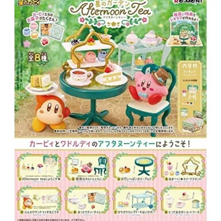 Re-Ment Kirby Star Garden Afternoon Tea Full Set of 8 Figure JAPAN OFFICIAL