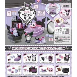 Re-Ment Sanrio Kuromi's Gothic Room Full Set 8 BOX Figure JAPAN OFFICIAL