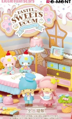 Re-Ment Sanrio Little Twin Stars Pastel Sweets Room Full Set 8 BOX Figure JAPAN