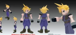 Square Enix Final Fantasy VII Polygon Soft Vinyl Cloud Strife Figure JAPAN
