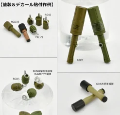 Tomytec LittleArmory LD046 Hand Grenade Set 1/12 Model Kit JAPAN OFFICIAL
