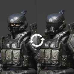 TOYS ALLIANCE Acid Rain FAV-A133 Akasabi Purger 1/18 Action Figure JAPAN