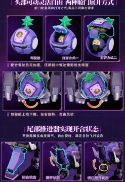 Yilichuangwan Fruity ROBO Turbo Grape Model Kit JAPAN OFFICIAL